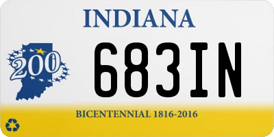 IN license plate 683IN