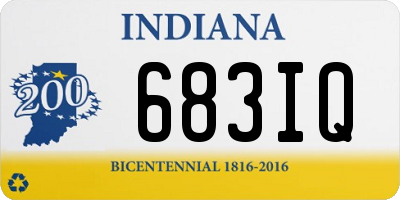 IN license plate 683IQ