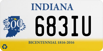 IN license plate 683IU