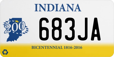 IN license plate 683JA
