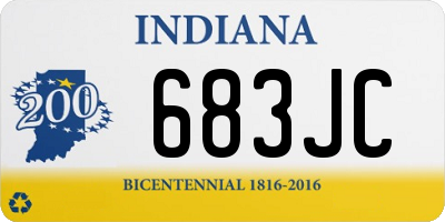 IN license plate 683JC