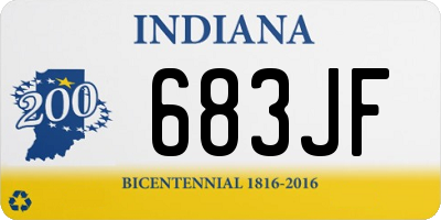 IN license plate 683JF