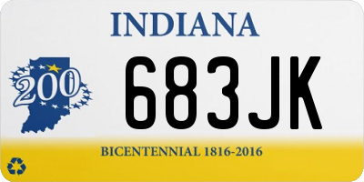 IN license plate 683JK