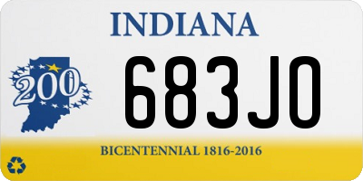 IN license plate 683JO