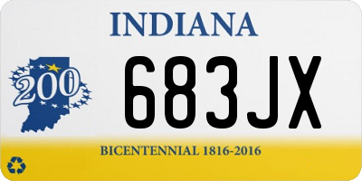 IN license plate 683JX