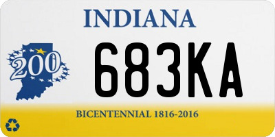 IN license plate 683KA