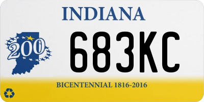 IN license plate 683KC