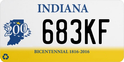 IN license plate 683KF