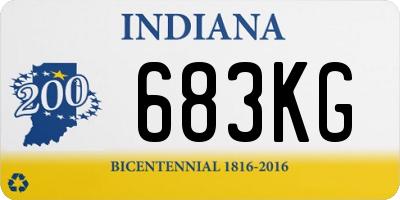 IN license plate 683KG