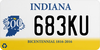 IN license plate 683KU