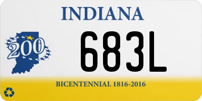 IN license plate 683L