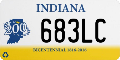 IN license plate 683LC