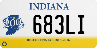 IN license plate 683LI