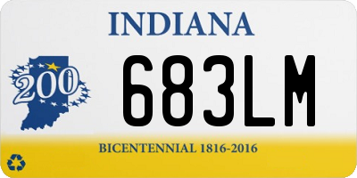 IN license plate 683LM