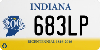 IN license plate 683LP