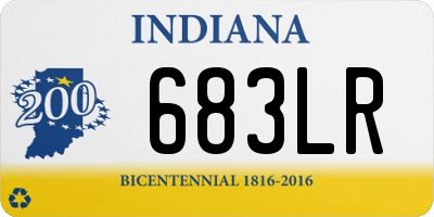 IN license plate 683LR
