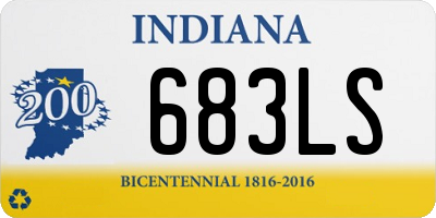 IN license plate 683LS