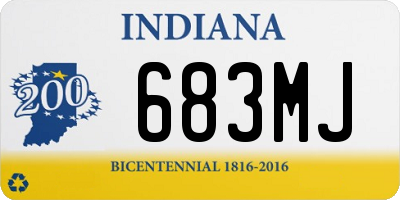 IN license plate 683MJ
