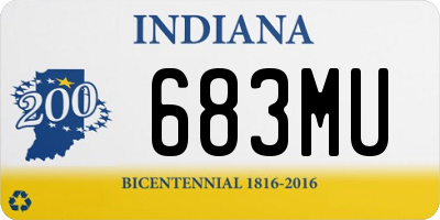 IN license plate 683MU