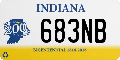 IN license plate 683NB