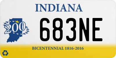 IN license plate 683NE