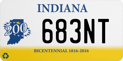 IN license plate 683NT