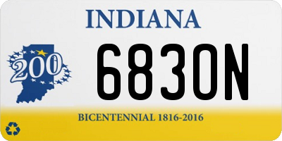 IN license plate 683ON