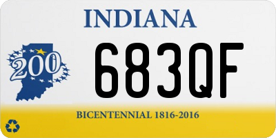 IN license plate 683QF