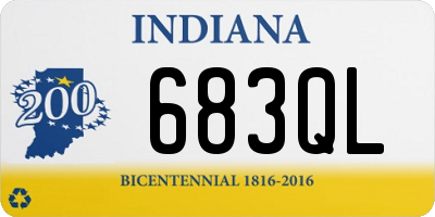 IN license plate 683QL