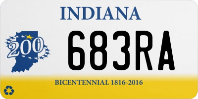IN license plate 683RA