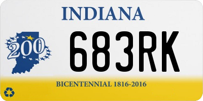 IN license plate 683RK
