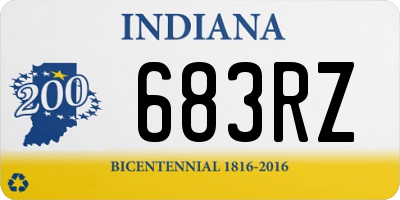 IN license plate 683RZ