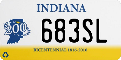 IN license plate 683SL