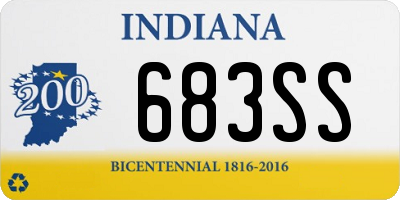 IN license plate 683SS