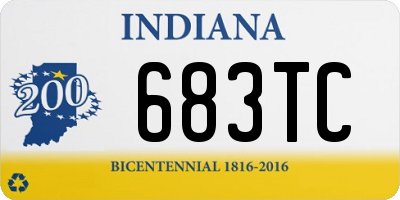 IN license plate 683TC