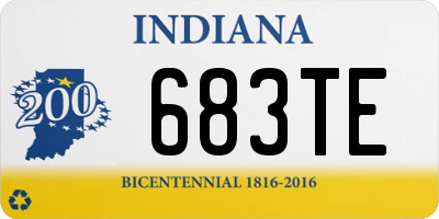 IN license plate 683TE