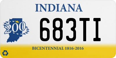 IN license plate 683TI