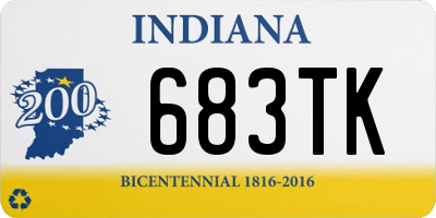 IN license plate 683TK