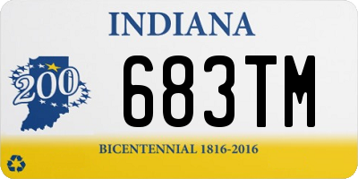 IN license plate 683TM