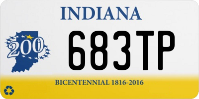 IN license plate 683TP