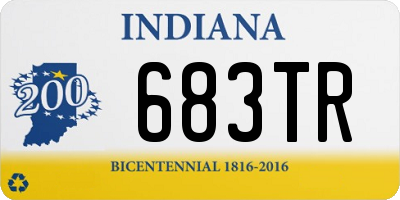 IN license plate 683TR