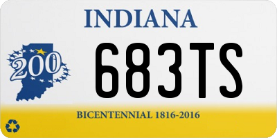 IN license plate 683TS