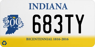 IN license plate 683TY