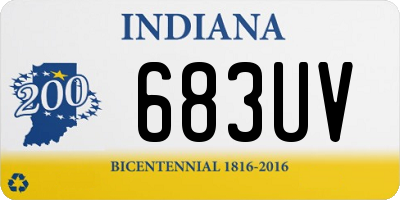 IN license plate 683UV