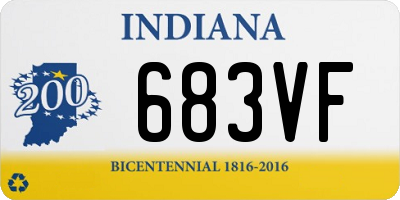 IN license plate 683VF