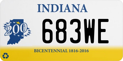 IN license plate 683WE