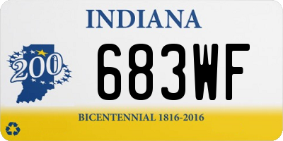 IN license plate 683WF