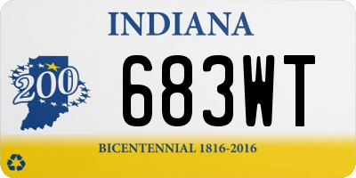 IN license plate 683WT