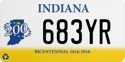 IN license plate 683YR