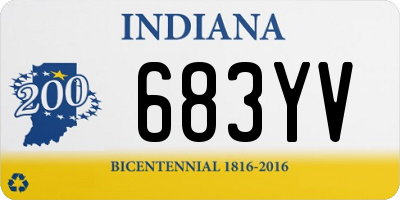 IN license plate 683YV